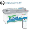 Redodo Batterie Lithium LiFePO4 12V 100Ah H190 Bluetooth - sous le siège du camping-car