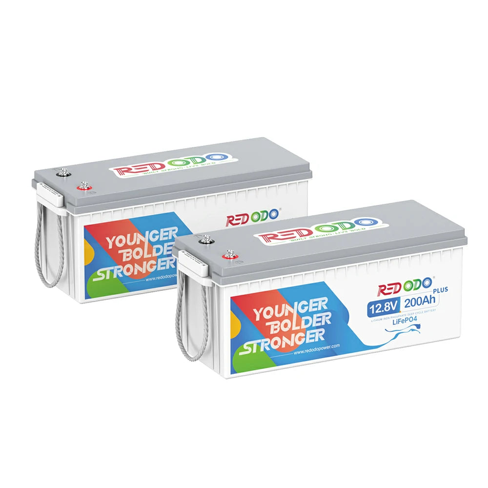 Redodo Batterie Lithium LiFePO4 12V 200Ah Plus - BMS 200A