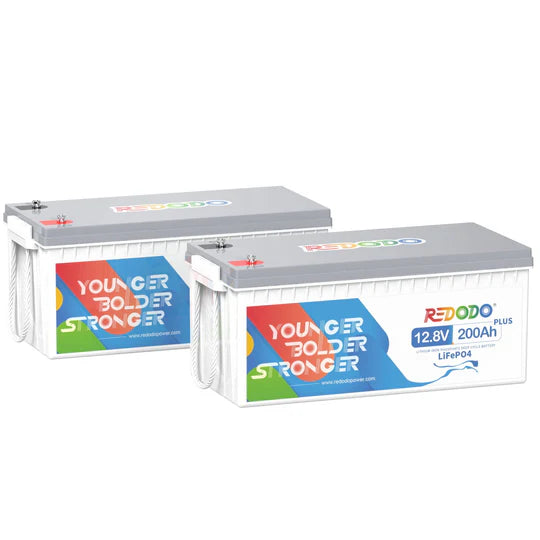 Redodo Batterie Lithium LiFePO4 12V 200Ah Plus - BMS 200A