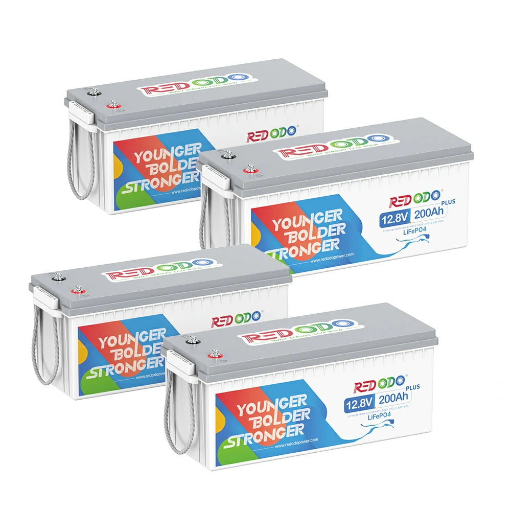 Redodo Batterie Lithium LiFePO4 12V 200Ah Plus - BMS 200A