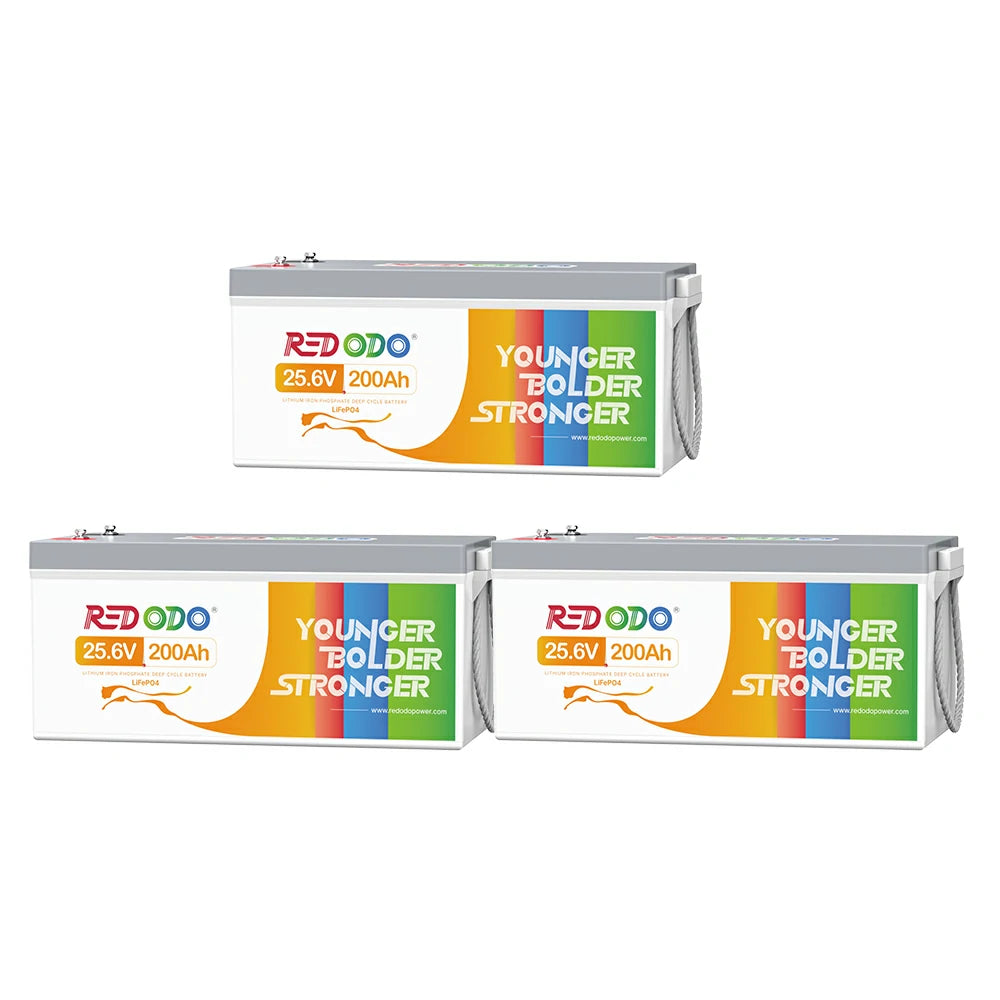 Redodo 24V 200Ah Batterie LiFePO4 | batterie lithium solaire 5,12kWh & 5,12kW