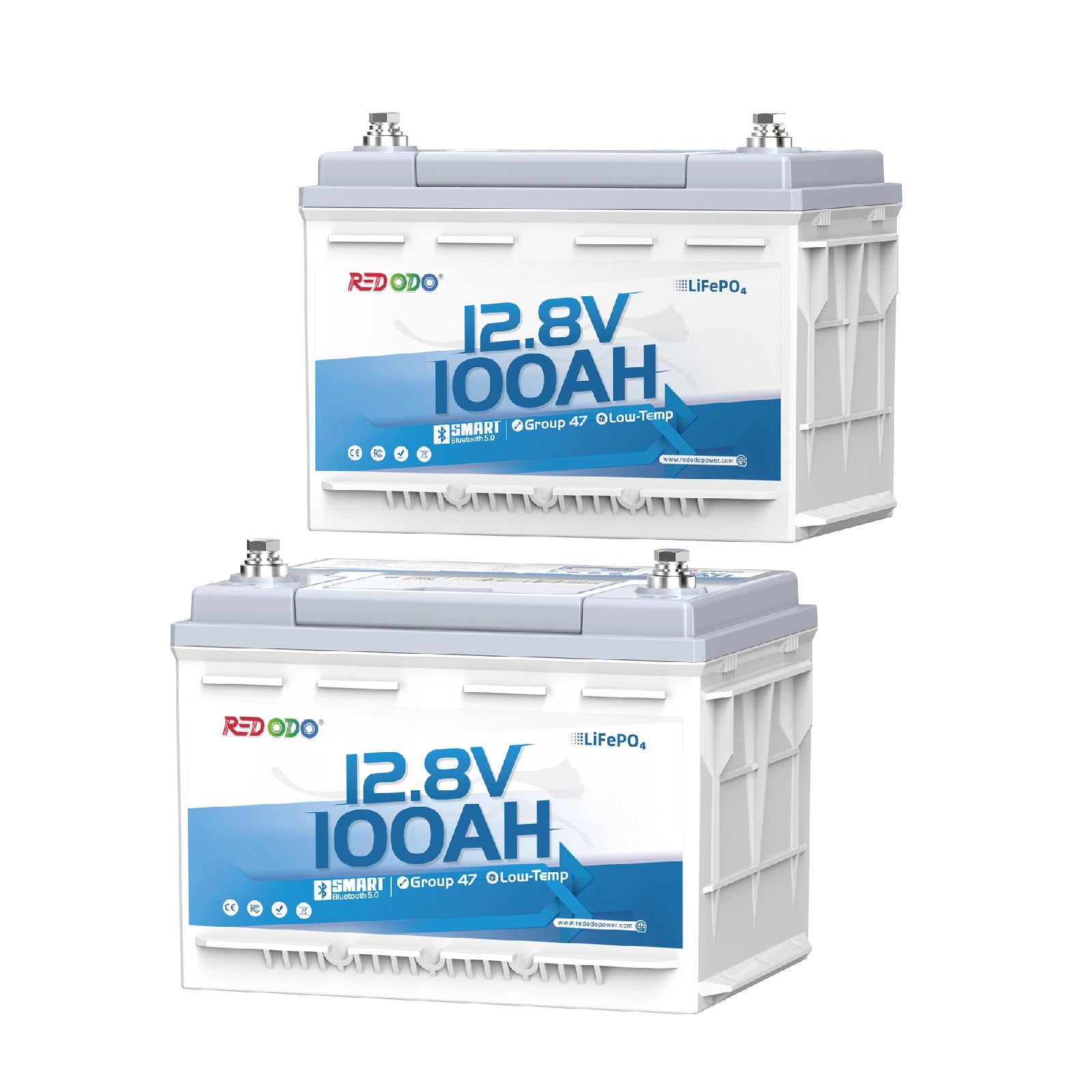 Redodo 12V 100Ah H168 – Batterie LiFePO4 Bluetooth sous siège pour camping-car 【Early Bird Code: H168new】】