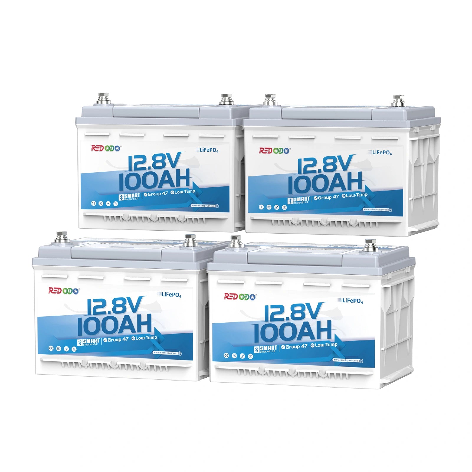 Redodo 12V 100Ah H168 – Batterie LiFePO4 Bluetooth sous siège pour camping-car 【Early Bird Code: H168new】】