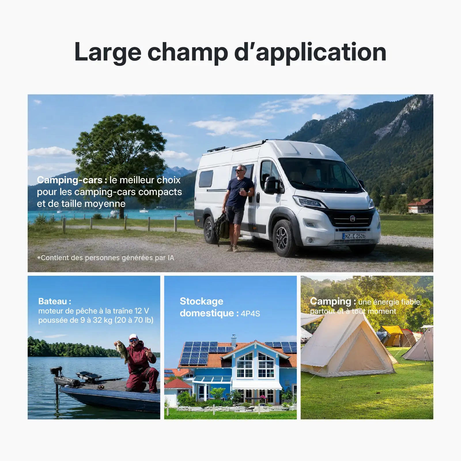 Redodo 12V 100Ah H168 – Batterie LiFePO4 Bluetooth sous siège pour camping-car 【Early Bird Code: H168new】】