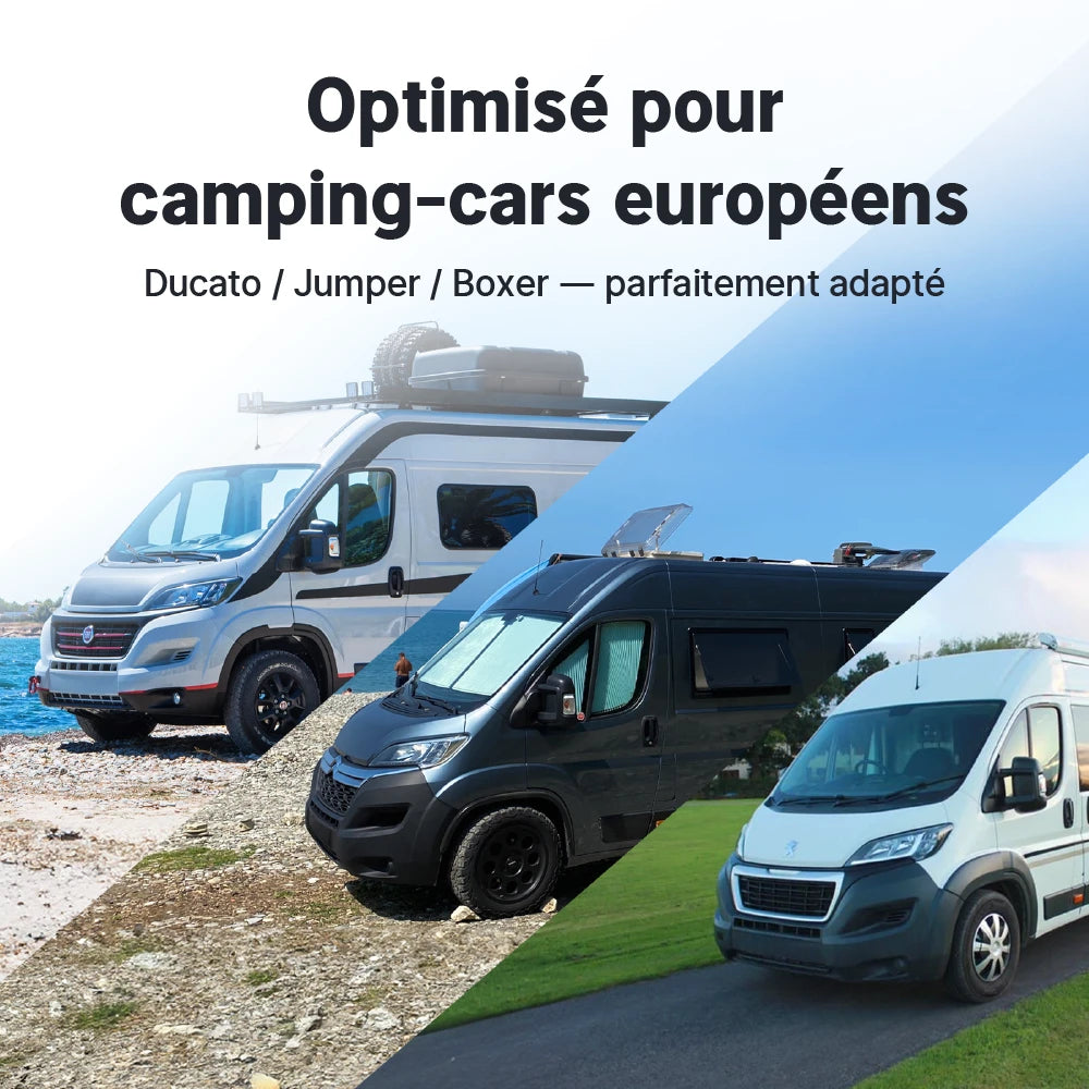 Redodo 12V 320Ah W190 BMS 200A Bluetooth 4096Wh Batterie Lithium LiFePO4  - sous le siège du camping-car