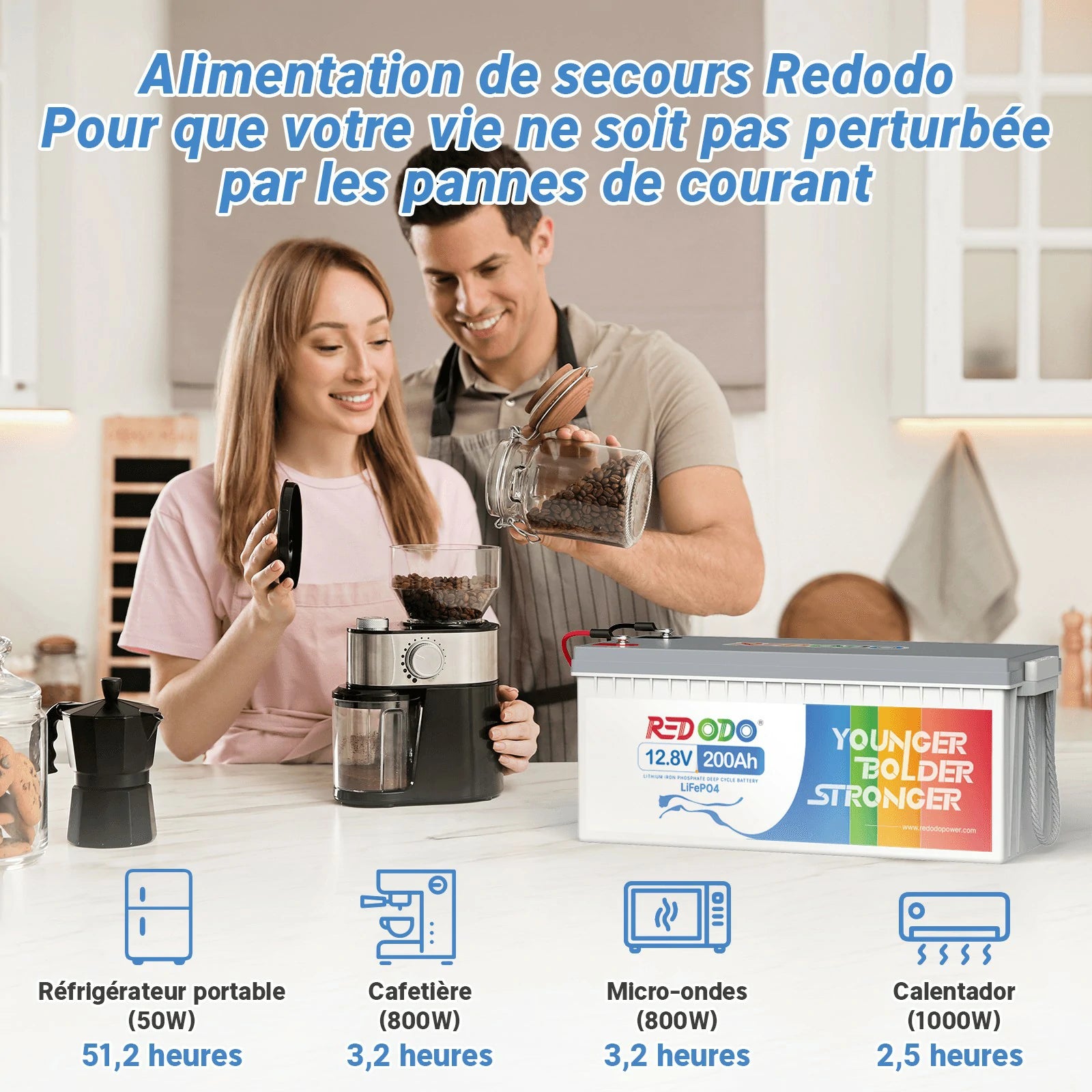 Redodo Batterie Lithium LiFePO4 12V 200Ah
