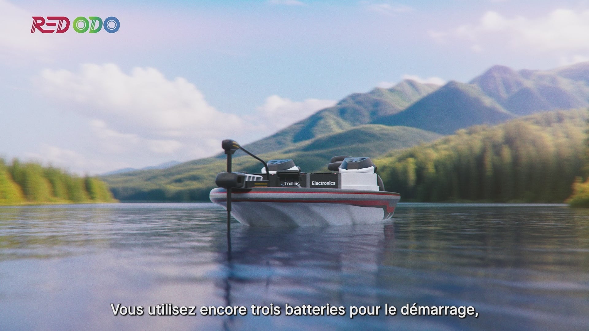 Redodo 12V 165Ah à double usage Batterie marine LiFePO4 avec Bluetooth