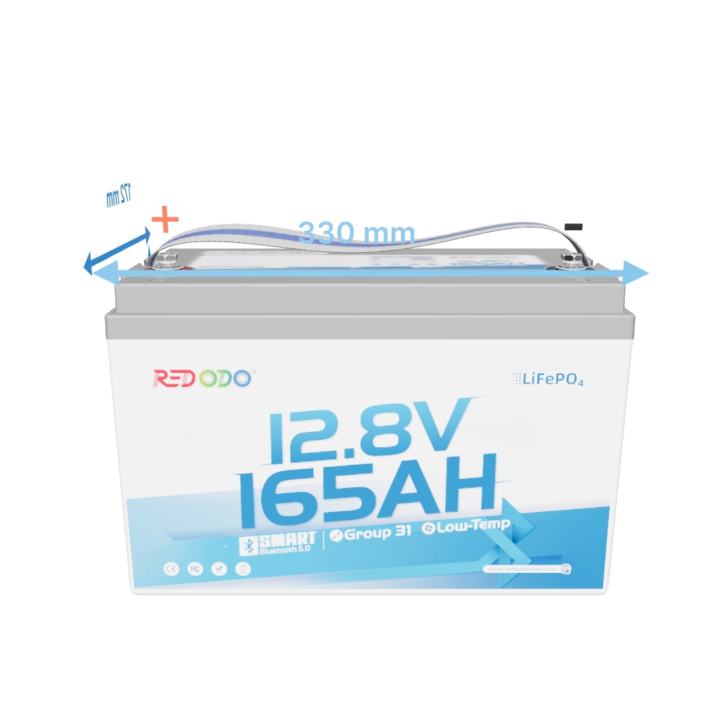 [Prévente] Redodo Batterie lithium LiFePO4 12V 165Ah avec bluetooth - Prot. basse temp.