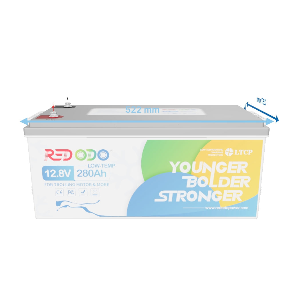 [Stock presque épuisé] Redodo Batterie lithium LiFePO4 12V 280Ah Basse Température