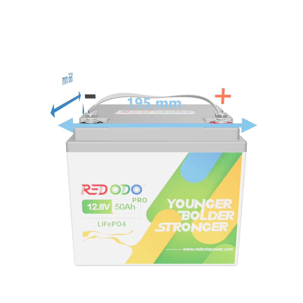 Redodo 12V 50Ah Batterie lithium LiFePO4