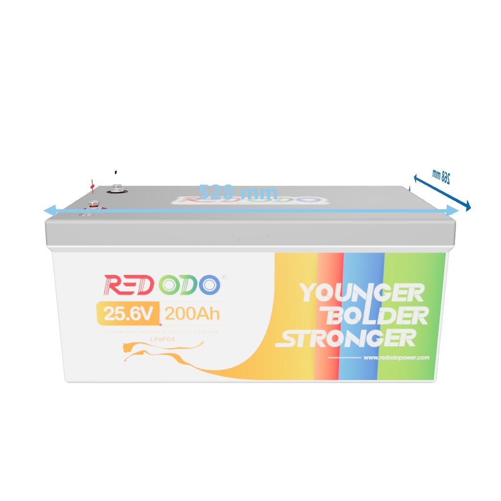 Redodo 24V 200Ah Batterie LiFePO4 | batterie lithium solaire 5,12kWh & 5,12kW