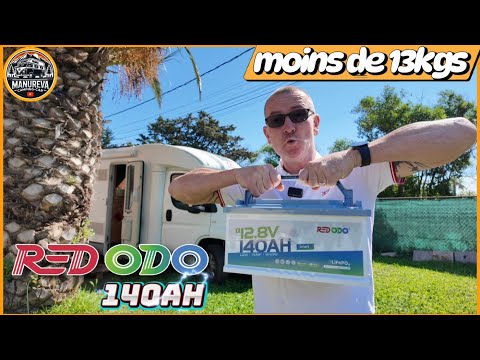 Redodo Batterie Lithium LiFePO4 12V 140Ah H190 Bluetooth - BMS 150A - sous le siège du camping-car